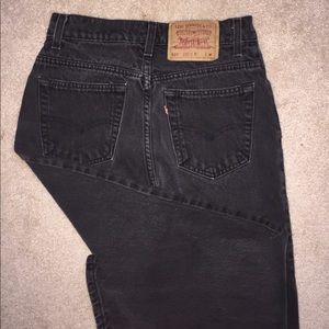 Vintage hi rise levi tapered jean